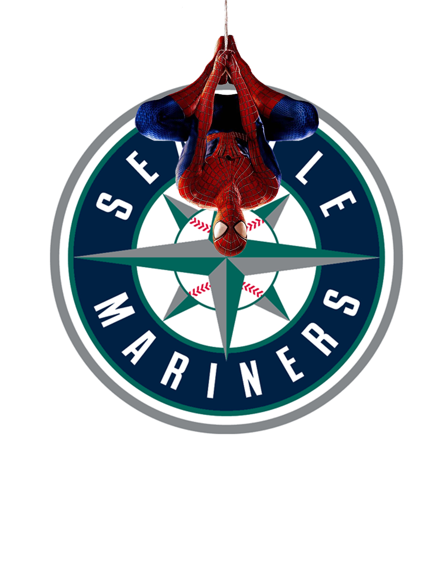 Seattle Mariners Spider Man Logo vinyl decal